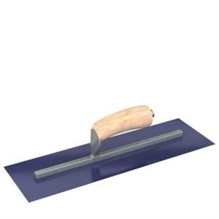 STEEL CITY TROWELS BY BON Bon 66-181 Finish Trowel, Square, Blue Steel, 16 X 5, Wood 66-181